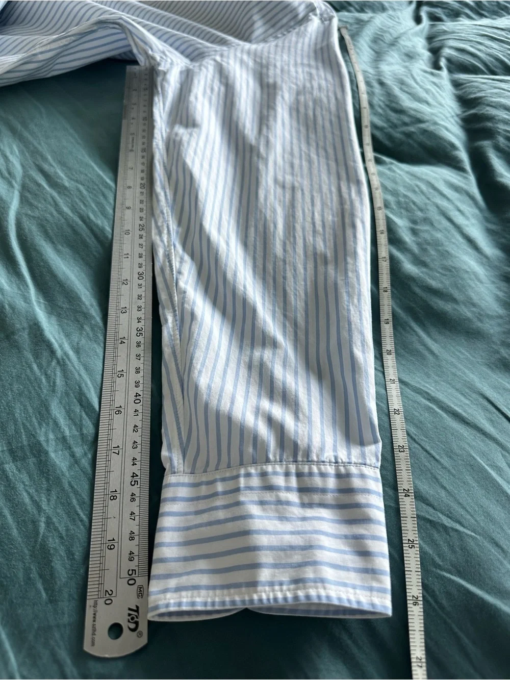J.Crew Ludlow 120’s 2-Ply Dress Shirt Men’s XL Blue White Striped 100% Cotton
